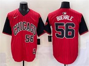 Cheap Men's Chicago White Sox #56 Mark Buehrle Red Black 2025 City Connect Limited Stitched Baseball Jersey