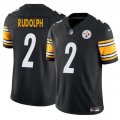Cheap Men's Pittsburgh Steelers #2 Mason Rudolph Black 2025 F.U.S.E. Vapor Untouchable Limited Football Stitched Jersey