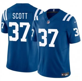 Men\'s Indianapolis Colts #37 Daniel Scott Blue 2025 F.U.S.E. Vapor Limited Football Stitched Jersey Cheap
