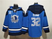 Cheap Men's Dallas Mavericks #32 Cooper Flagg Blue Navy Ageless Must-Have Lace-Up Pullover Hoodie