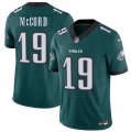 Cheap Men's Philadelphia Eagles #19 Kyle McCord Green 2025 Draft New F.U.S.E. Vapor Untouchable Limited Football Stitched Jersey