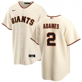 Cheap Men\'s San Francisco Giants #2 Willy Adames Cream Cool Base Stitched Baseball Jersey