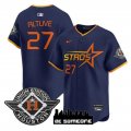 Men's Houston Astros #27 Jose Altuve Navy 2025 City Connect Limited Stitched Baseball Jersey Cheap