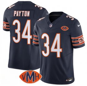 Men\'s Chicago Bears #34 Walter Payton Navy 2025 F.U.S.E. With VMH Patch Vapor Untouchable Limited Football Stitched Jersey Cheap Wholesale