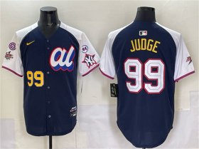 Men\'s American League #99 Aaron Judge Navy Alternate 2025 All-Star With Patch Edition Limited Stitched Baseball Jersey Cheap Wholesale
