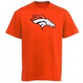 Wholesale Cheap Denver Broncos Youth Team Logo T-Shirt Orange