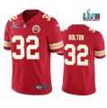 Wholesale Cheap Men's Kansas City Chiefs #32 Nick Bolton Red Super Bowl LVII Patch Vapor Untouchable Limited Stitched Jersey
