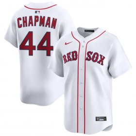 Cheap Men\'s Boston Red Sox #44 Aroldis Chapman White 2025 Home Limited Stitched Baseball Jersey