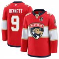 Men's Florida Panthers #9 Sam Bennett Red 2025 Stanley Cup Final Patch Stitched Hockey Jersey Cheap