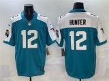 Men's Jacksonville Jaguars #12 Travis Hunter Teal White 2025 Draft F.U.S.E. Florida Patch Vapor Untouchable Football Stitched Jersey Cheap