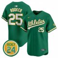 Men's Oakland Athletics #25 Brent Rooker Green 2024 Limited With Rickey Henderson Patch Stitched Jersey Cheap
