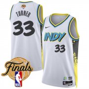 Men's Indiana Pacers #33 Myles Turner White 2024-25 City Edition Stitched Basketball Jersey Cheap