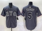 Men's New York Mets #5 David Wright Navy City Connect Stitched Baseball Jersey Cheap Wholesale