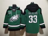 Cheap Men's Philadelphia Eagles #33 Cooper DeJean Green Ageless Must-Have Lace-Up Pullover Hoodie