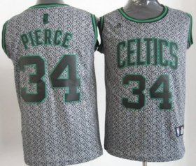Wholesale Cheap Boston Celtics #34 Paul Pierce Gray Static Fashion Jersey
