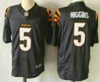 Cheap Men's Cincinnati Bengals #5 Tee Higgins Limited Black FUSE Vapor Jersey