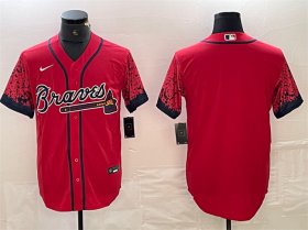 Cheap Men\'s Atlanta Braves Blank Red City Connect Cool Base Stitched Baseball Jersey