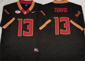 Men\'s Florida State Seminoles #13 Jordan Travis Black 2023 F.U.S.E Stitched Jersey