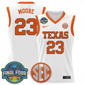 Cheap Men\'s Texas Longhorns #35 Aaliyah Moore White 2025 Sec Women