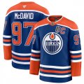 Men's Edmonton Oilers #97 Connor McDavid Royal 2025 Stanley Cup Final Patch And C Patch Stitched Hockey Jersey Cheap