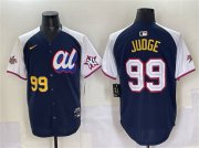 Men's American League #99 Aaron Judge Navy Alternate 2025 All-Star Edition Limited Stitched Baseball Jersey Cheap Wholesale