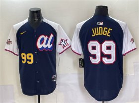 Men\'s American League #99 Aaron Judge Navy Alternate 2025 All-Star Edition Limited Stitched Baseball Jersey Cheap Wholesale