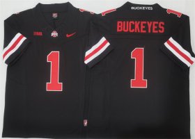 Cheap Men\'s Ohio State Buckeyes #1 Buckeyes Black 2025 F.U.S.E. Limited Stitched Jersey