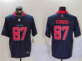 Cheap Men's Houston Texans #87 Cade Stover Navy 2nd Alternate F.U.S.E. Vapor Limited Football Stitched Jersey
