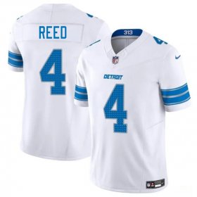 Men\'s Detroit Lions #4 D.J. Reed White 2025 F.U.S.E. Vapor Limited Football Stitched Jersey Cheap