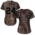 Wholesale Cheap Twins #24 C.J. Cron Camo Realtree Collection Cool Base Women's Stitched MLB Jersey