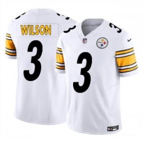 Cheap Men\'s Pittsburgh Steelers #3 Russell Wilson White F.U.S.E. Vapor Untouchable Limited Football Stitched Jersey
