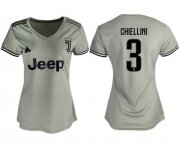 Wholesale Cheap Women's Juventus #3 Chiellini Away Soccer Club Jersey