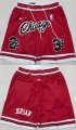 Cheap Men's Chicago Bulls Red Shorts (Run Small)