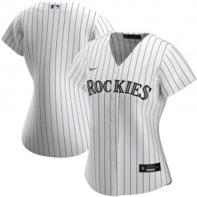 Wholesale Cheap Colorado Rockies Nike Women\'s Home 2020 MLB Team Jersey White