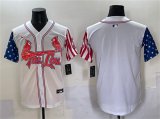 Cheap Men's St. Louis Cardinals Blank White Independence Day Vapor Premier Limited Stitched Baseball Jersey