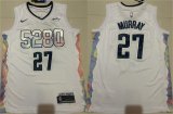 Cheap Men's Denver Nuggets #27 Jamal Murray White 2024-25 City Edition Stitched Basketball Jersey
