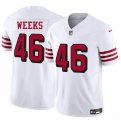 Men's San Francisco 49ers #46 Jon Weeks New White 2025 F.U.S.E. Vapor Untouchable Limited Football Stitched Jersey Cheap