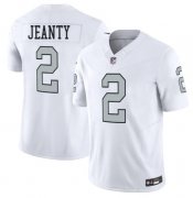 Cheap Men's Las Vegas Raiders #2 Ashton Jeanty White 2025 F.U.S.E. Vapor Stitched Football Jerseys