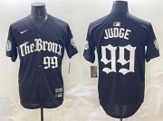 Men's New York Yankees #99 Aaron Judge Black 'Gothic Legacy Edition' Vapor Premier Limited Stitched Baseball Jersey Cheap Wholesale