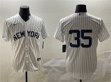 Men's New York Yankees #35 Cody Bellinger White Cool Base Stitched Baseball Jersey Cheap