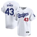 Cheap Men's Los Angeles Dodgers #43 Anthony banda White 2024 World Series Stitched Baseball Jersey