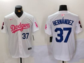 Cheap Men\'s Los Angeles Dodgers #37 Teoscar Hern