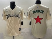Men's Philadelphia Phillies Cream Phanatic Gothic Vapor Limited Stitched Jersey Cheap