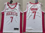 Cheap Men's Houston Rockets #7 Kevin Durant White 2025 Association Edition Stitched Jersey